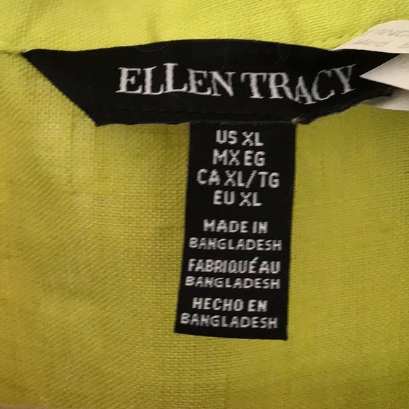 Ellen Tracy XL linen tunic - Picture 2 of 3